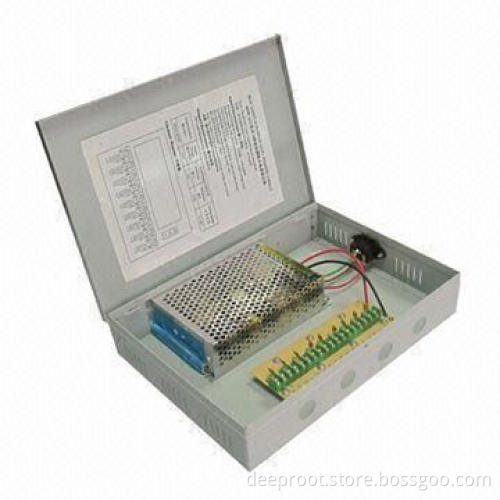 12V/15A Centralized CCTV Power Supply with 18CH Output Connector and 180W Maximum Output Power